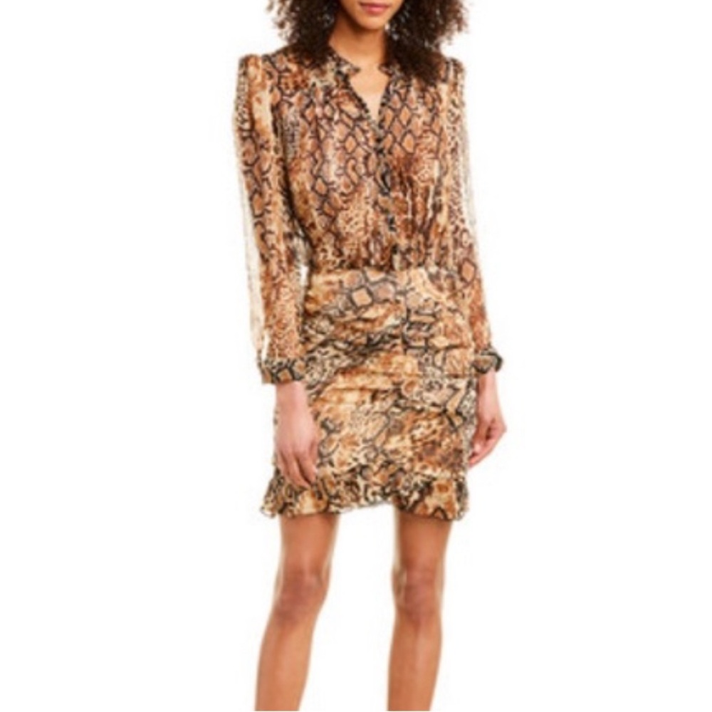 NWT ba&sh snakeskin print dress